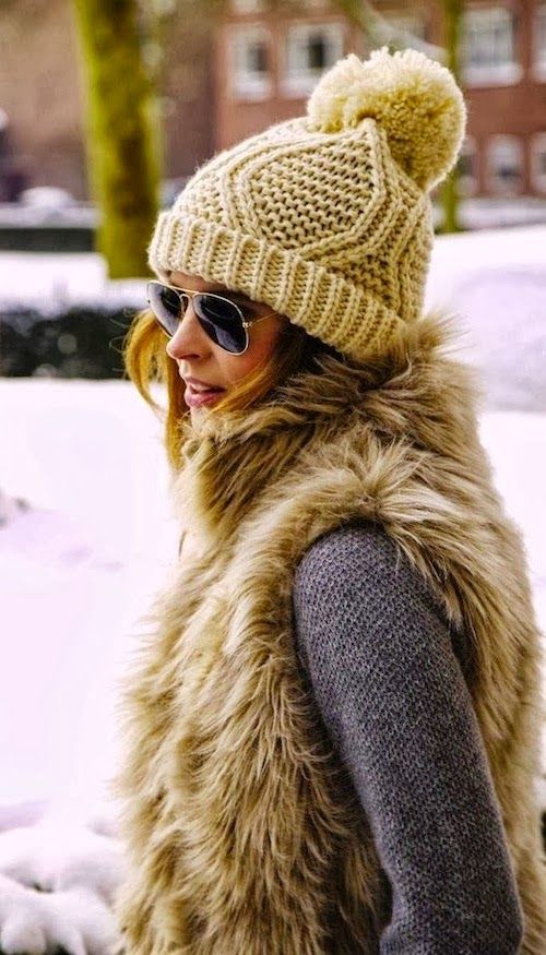 winter-fashion-bonnet-fur-vest