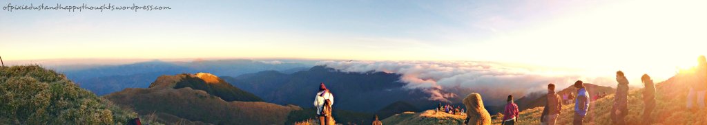 Mt. Pulag summit panoramic shot