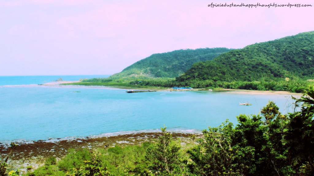 view of Diguisit Bay from Ermita Hill