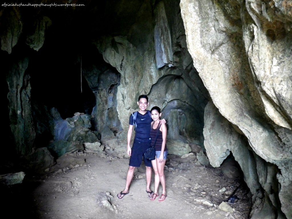 At the entrance of Bakwitan Cave. Getting here was not a walk in the park. :P