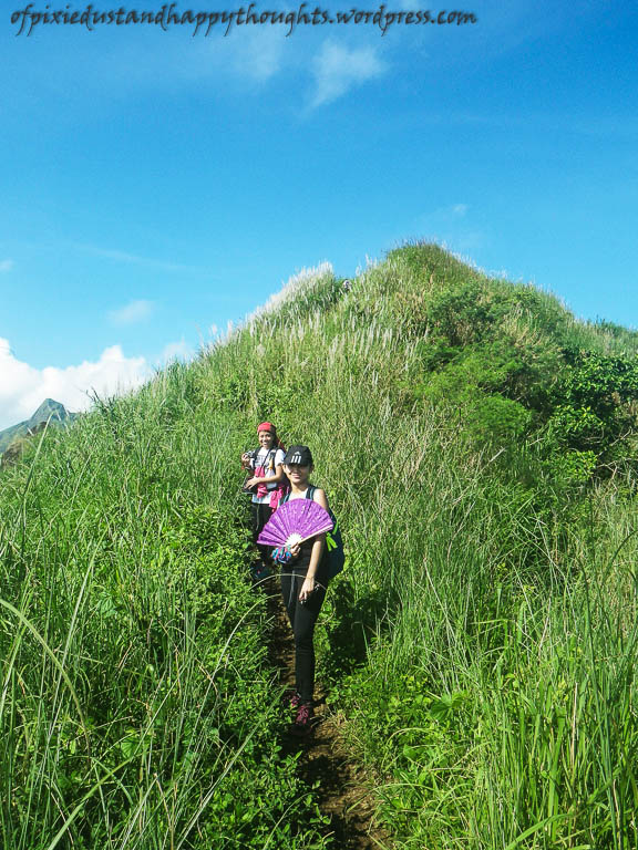 Narrow trails in Mt. Batulao. You'd have to go on a singe file most of the time.