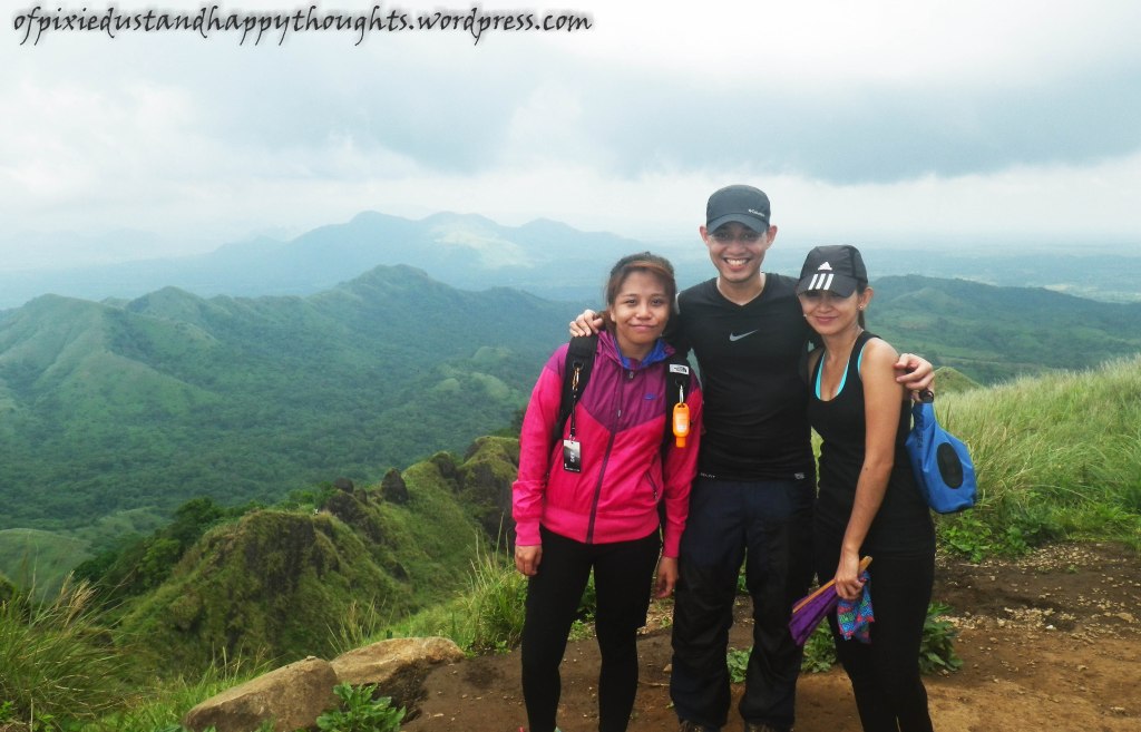 Dee, Joseph and I at the summit. Yes, we survived the not-so-for-beginners hike :P