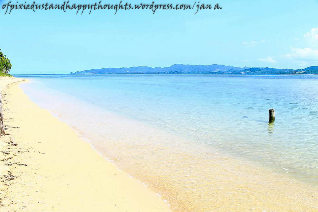 The beach in Punta Verde, Palaui Island