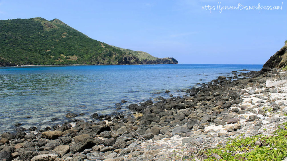 Bonus pic: the rocky beach fronting the mountain where Cape Engano lighthouse is situated