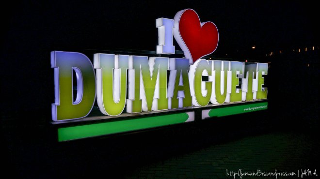 I <3 Dumaguete sign at Rizal Boulevard