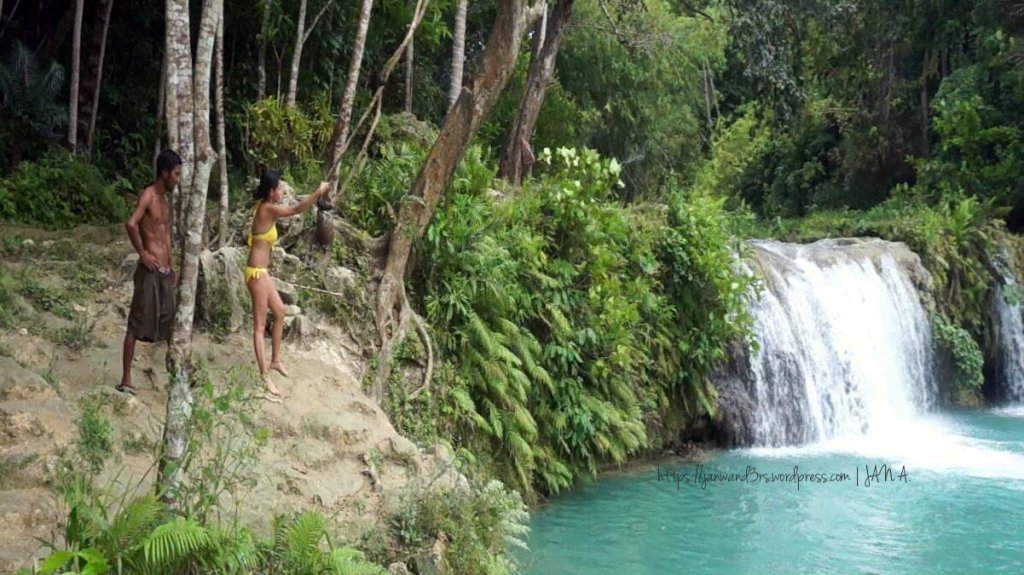 To jump or not to jump? Our guide was already impatient w/ me. Haha.